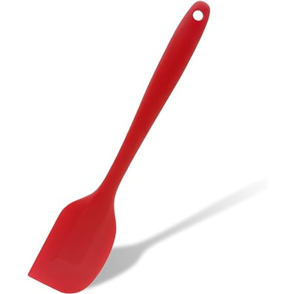 (Körsbärsröd, Silikonspatel, S) Silikonspatel, 249°C Värmebeständig Non-Stick Gummiskrapor för Matlagning, Bakning och Blandning, Mångsidig T