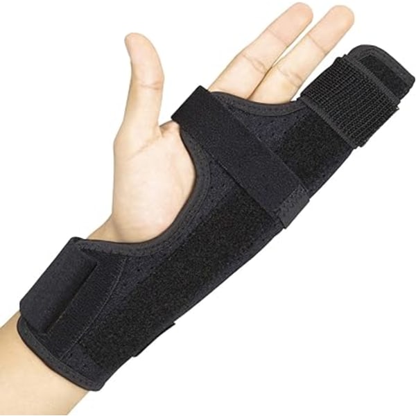 Fingerskena - Stöder Pinky, ring, mellanhandshand och knogar - Höger eller vänster justerbar handskena - Uträtning för triggerfinger, skada