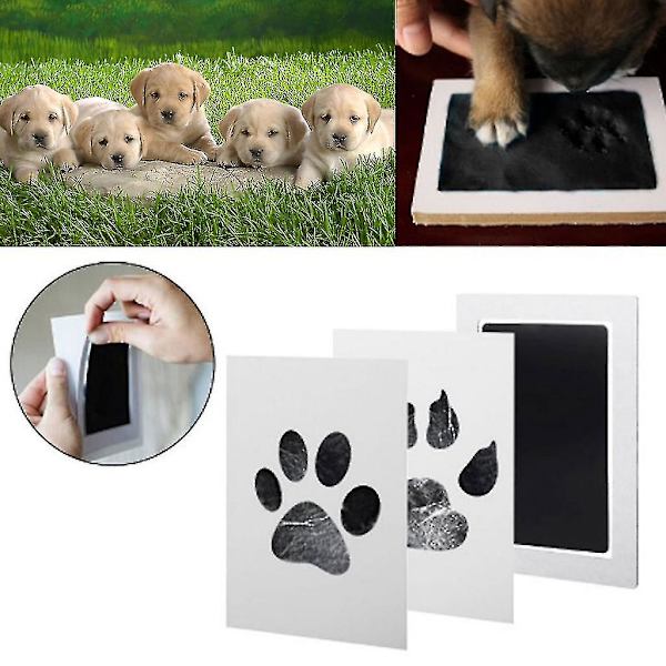 Baby Handprint Footprint Ink Pads Kits Pet Cat Dog Paw Print Souvenir Safe Non-toxic Gifts Blue