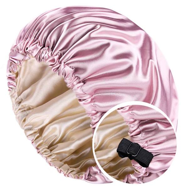 Imitation Silk Fit Loop Sleep Cap (Lila), Elastisk Bred Band Sleep Cap Barn Hårvård Cap
