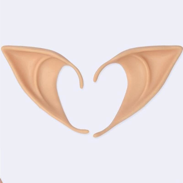 1 Pari Tonttu Keiju Haltia Korvat Cosplay Asut Rekvisiitta Karnevaaleihin Short Light Beige
