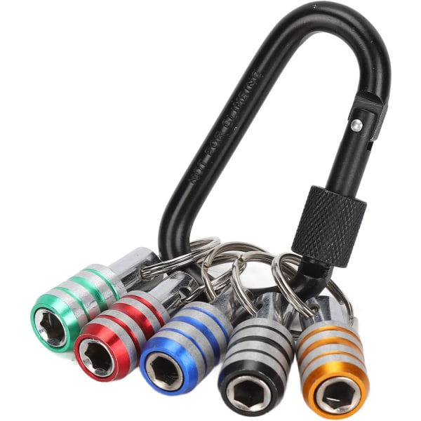 5 stk./sett 1/4in sekskantskaft nøkkelringforlenger skrutrekkerbits for elektriske skrutrekkere