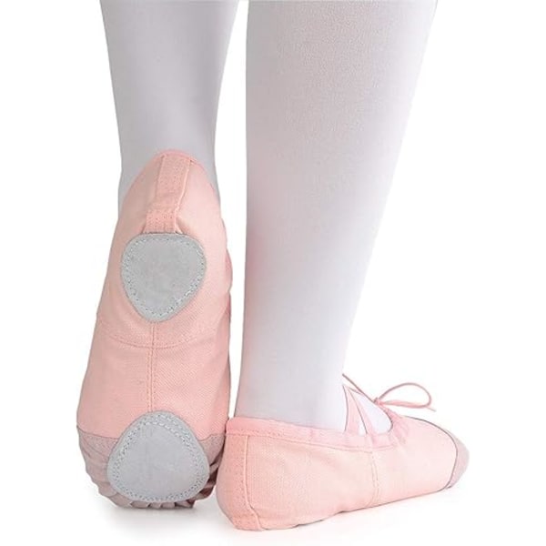 Flickor Balettskor Canvas Split Sole Dansskor Yoga Flats Gymnastikskor för Barn/Barn/Kvinnor/Vuxna/Pojkar/Småbarn