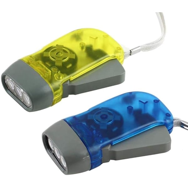 3 LED dynamo lommelygte