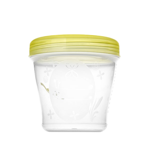 3 Oppbevaringssystem for Brystmelk, 150 ml Oppbevaringsglass, Skrulokk og Adapter