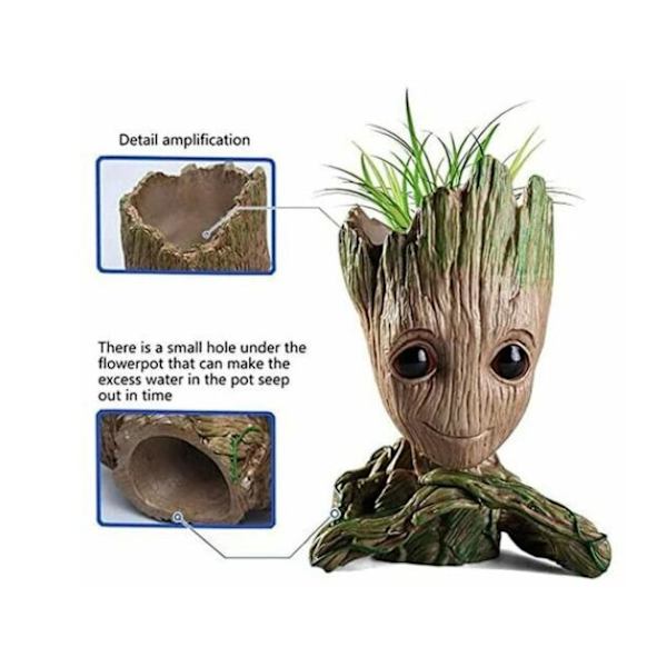 Groot Kukkaruukku Sarjakuvahahmo Puutarha Ruukkukukka Ruukku Reikä Kynäteline Lahjat Lapsille