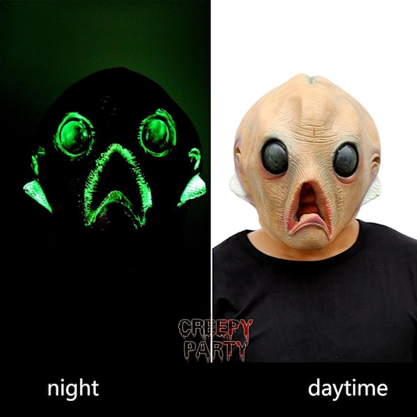 Realistinen Alien-naamio Halloween-päähine Deluxe Uutuus Halloween-asu Juhlat Lateksi Päähine Alien