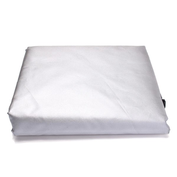 Puutarhakalusteiden suojapeitteet hopeanväriset suorakulmaiset/neliön muotoiset terassipöydän suojapeitteet vedenpitävät UV-suojatut 280*280*80cm
