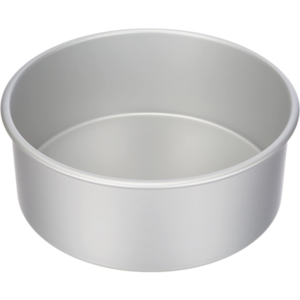 Neljä Mousse Chiffon -kakkuvuokaa, ammattimainen pyöreä alumiininen kakkuvuoka, metalli, hopea, 25 x 8,1 cm