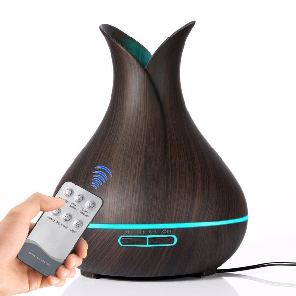 Smart WiFi trådlös eterisk olja Aromaterapi 400 ml ultraljudsdiffusor och luftfuktare med Alexa & Google Home Phone App & Voice Control - Skapa schema