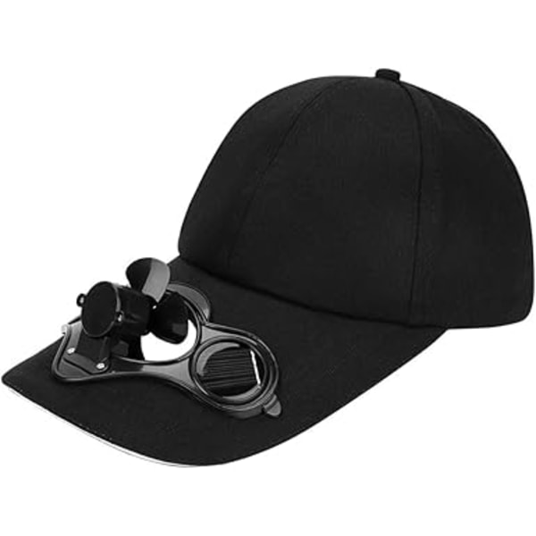 Unisex Baseballkeps med solfläkt solhatt bomull andningsbar skärm keps sommar UV-skydd keps snapback sport för golf strand resa semester vandring