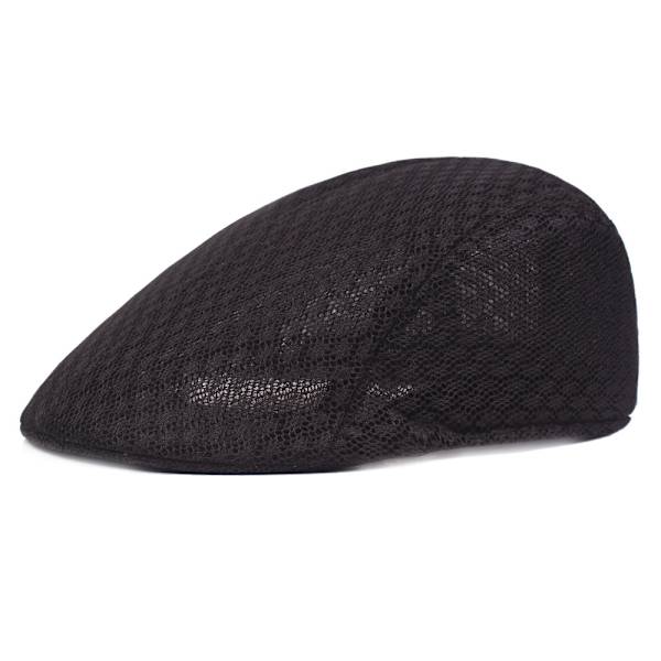 Vintage Mesh Baretti Ivy Baretti Hengittävä Newsboy-hattu Miesten Litteä Lippalakki Kesäinen Golfhattu Hengittävä Mesh Unisex Litteä Lippalakki