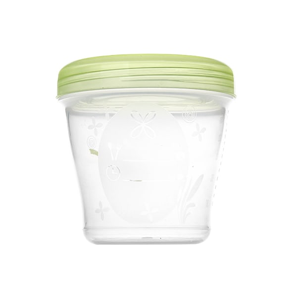 3 Brystmælksopbevaringssystem, 150 ml Opbevaringsglas, Skruelåg og Adapter
