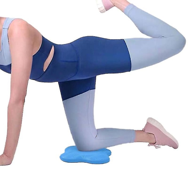 Yogaknäskydd Tryckbeständigt Tjockare Armbågar Händer Handledsstöd Balansstöd Blue