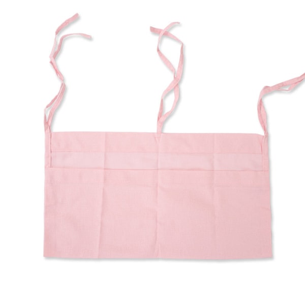 Hengende oppbevaringspose (rosa), oppbevaringspose for sprinkelseng, oppbevaringsflaske, leketøybleie, solid sengekantleke for barnehage, hengende oppbevaringspose