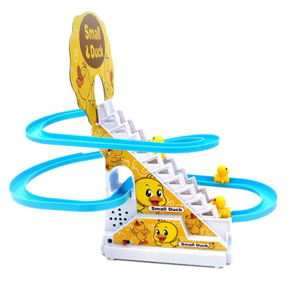 Elektrisk anka klättrar trappor leksak liten anka jagar lekset anka race track set 3 Ducks Charge