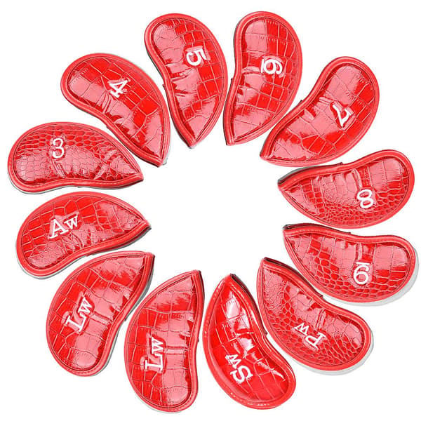 Golfkølle Headcover Rød 12 stk/sett Red