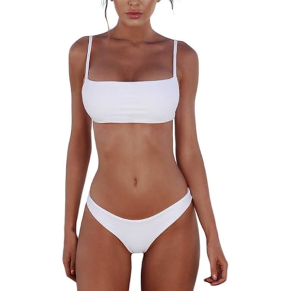 Bikini Set Badkläder för Kvinnor Låg Midja Trosa Badkläder Baddräkter utan Fälgar Baddräkt