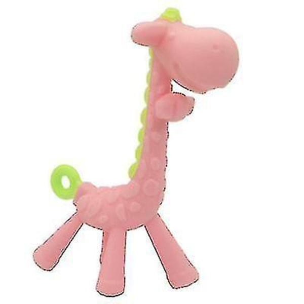 Giraffe Design, silikon baby bitring-tugg leksak GREEN