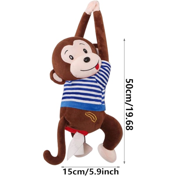 ServettbehållareMonkeyServettbehållareKreativServettförvaringServettServettbehållarePapperförBilKökHemKontorSkrivbordBordMonkeyDollServettdispenser
