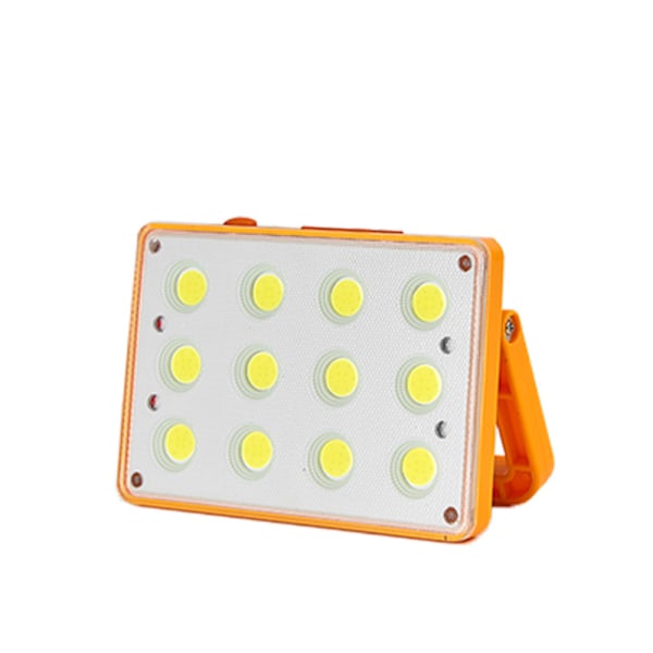 60W Genopladelig LED Projektør 120 COB 4 Tilstande Solar Genopladelig Lampe LED Projektør Byggeplads Vandtæt Arbejdslampe Genopladelig LED Spot,E