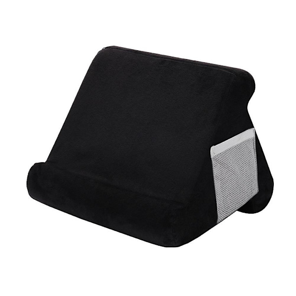 Pehmeä tablettituki, monikulmainen iPad-teline verkkotaskulla Black