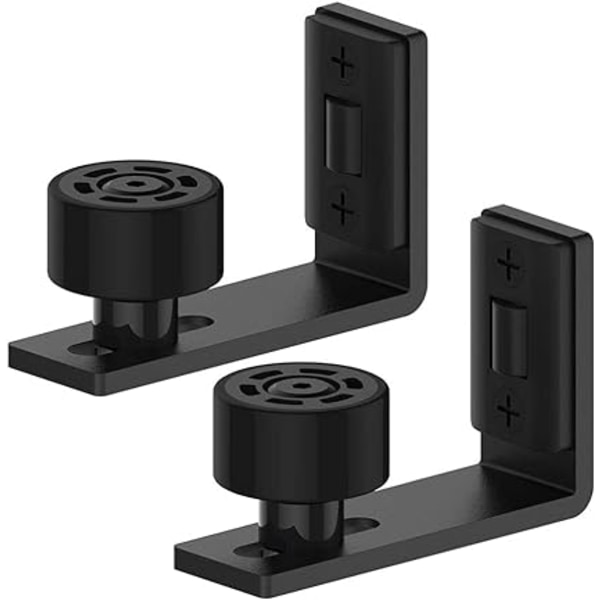 2-pack Skjutdörrsgolvguide Justerbar Rullguide Väggmonterad