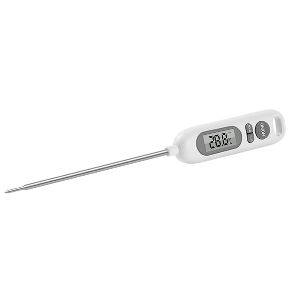 Direktläsande kökstermometer med lång matlagningssond, digitalt baktermometer för varma drycker Matlagningstermometer med LCD-display med bakgrundsbelysning