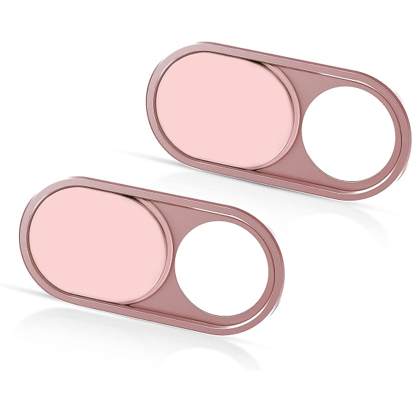 [2-pack], Rosa Kameraskydd Ultra-tunt, Webbkameraskydd för MacBook Air, Laptop, iMac, Desktop, PC, MacBook Pro, iPad, iPhone 8/7/6, Sekretess Web C