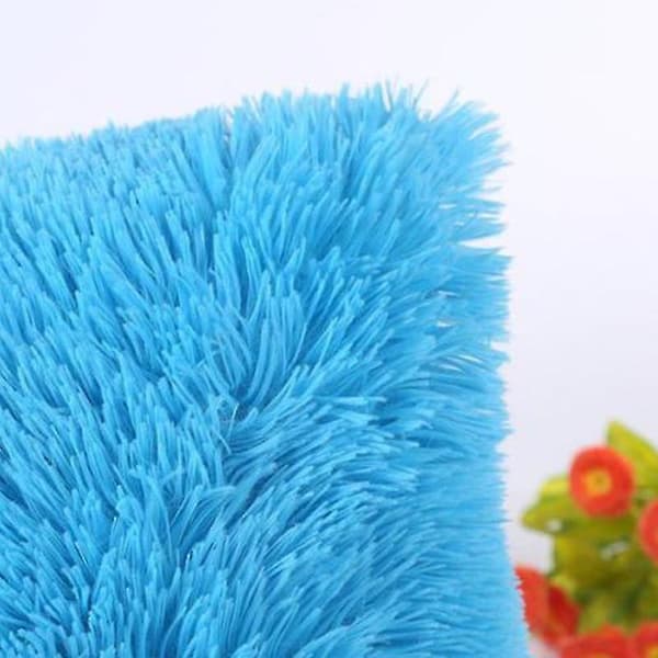 Mjukt fluffigt örngott Kuddfodral Hem Soffdekor Sky Blue