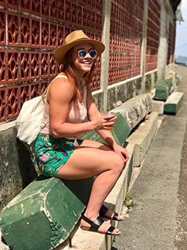 Dame Herre Stråhat Panama Hat Sommer Bredskygget Solhat Anti-UV til Strandrejser Solhat
