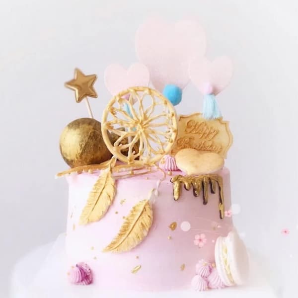 Fjerform, Silikone Chokoladeform Chokoladefjer Bageform Fondant DIY Dekoreringsværktøjer Pink C