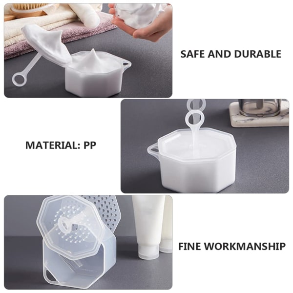 3 st Foam Maker Cup Ansiktsrengöring Whip Bubble Maker Portable Bubble Foamer Device Cleansing Cream Foaming Tool för ansiktstvätt Hudrengöring