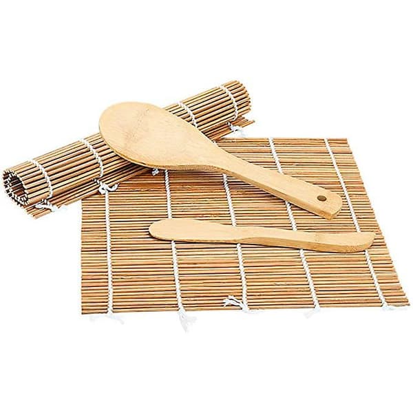 Bambus Sushi Rulle Måtte Sæt Til DIY Sushi 4 pcs