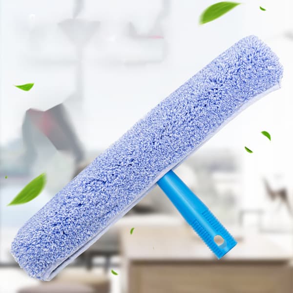 Professionel glasskraber med mikrofiberbørste, bredde 25 cm