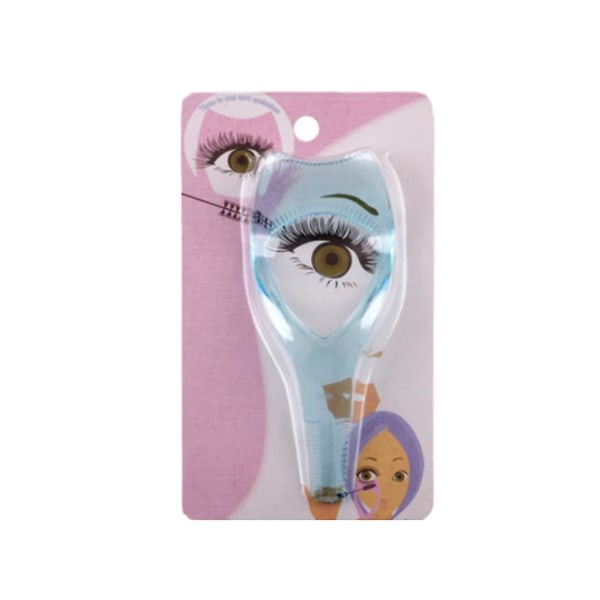 3 in 1 Eyelashes Tools Mascara Shield Applicator Guard Eyelash Guide for Makeup Klart plast ögonfransskort Rose red