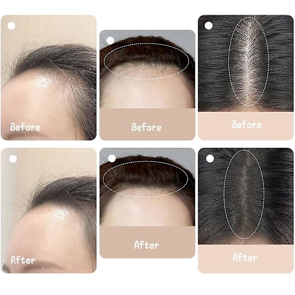 Hairline Shadow Powder Stick, Vandtæt Volumengivende Dækpudder Hårpudder Make-up Shadow Dækpudder Black