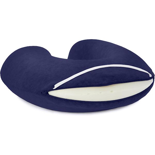 Memory foam nakkepude, marineblå