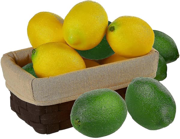 Simuleret Citron Dekoration (4 stk) green