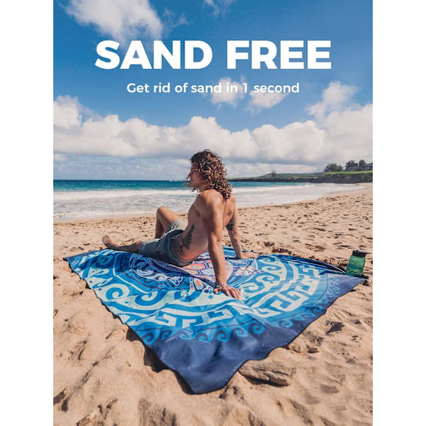 Et stykke (STJ-10, ca. 70*150cm) Mikrofiber Strandhåndklæde Hurtigtørrende, Ekstra Stor 70*150cm Sandfrit Strandhåndklæde Super Letvægts Rejsehåndklæder til S