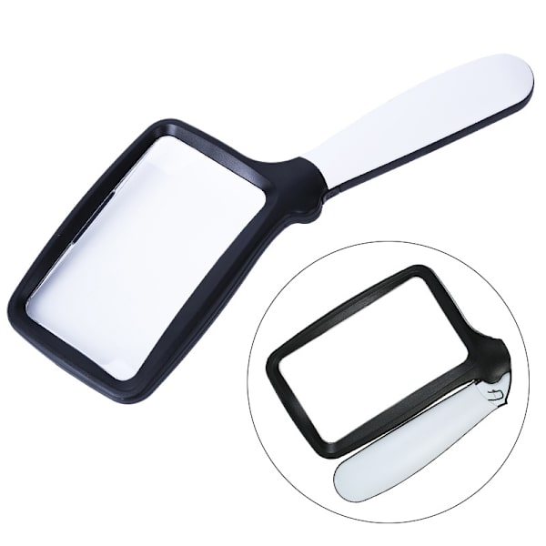 Fällbar läsglas med 5 LED-lampor 3x förstoring med 2 dimningslägen Idealisk för att läsa små tryck, böcker, nedsatt syn, läsa enkelt på N