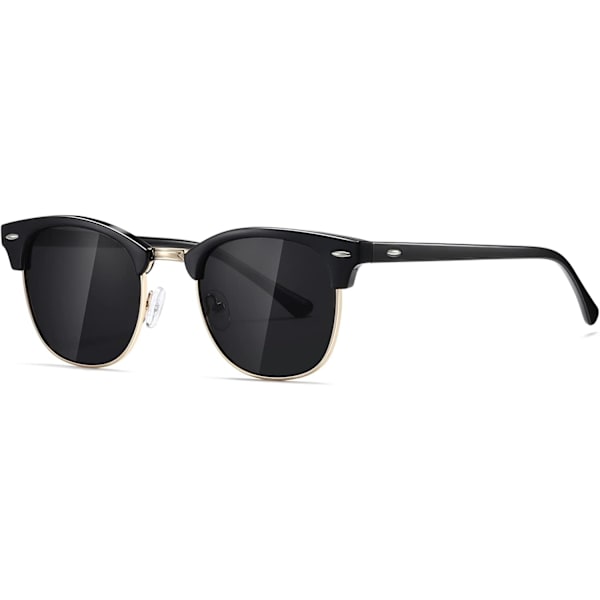 Vintage Polariserede Sol Unisex Retro Halv-Rammeløse