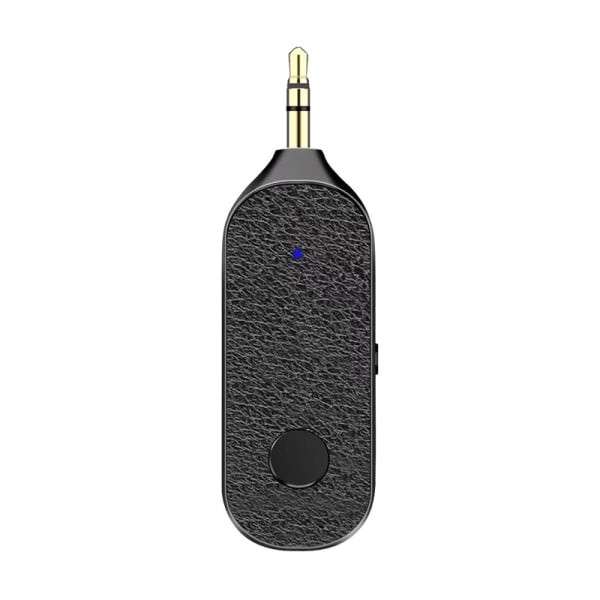 Ett stycke svart Bluetooth 5.1-sändarmottagare, 3 i 1 bil Bluetooth Aux-adapter, Aux Bluetooth sändare, Aux Bluetooth mottagare för handsfree