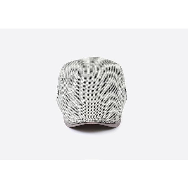 Andningsbar sommarhatt för män, sommarbarett för kvinnor, andningsbar sommarhatt för män huvud 56-60 cm svart