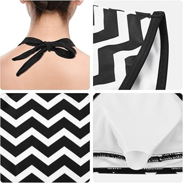 Dame 2-delt Bikini Rygløs Sports Badetøj 2-delt Bikinis Shorty Bikini Høj Talje Printet Bikini Plus Size Bikini