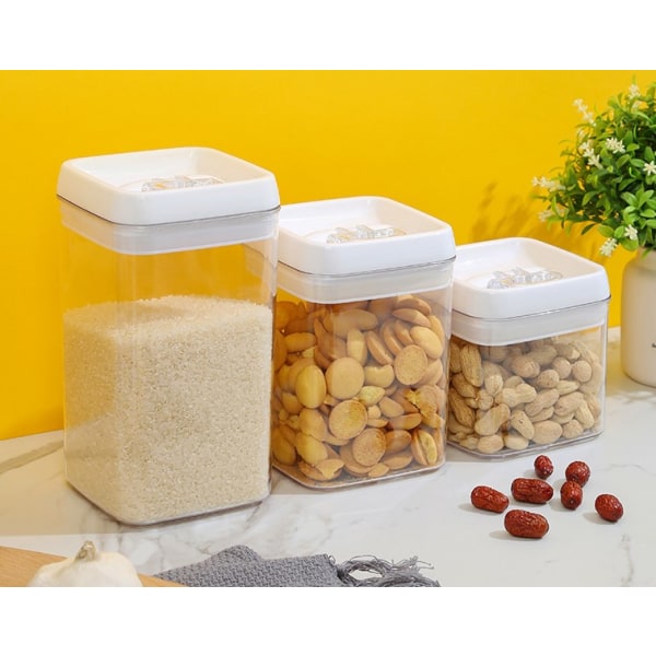 Matförvaringsbehållare, 6 stycken Mini BPA-fria plastbehållare med lättlåsta lock exklusive andra föremål, för köksskafferiorganisation och stor