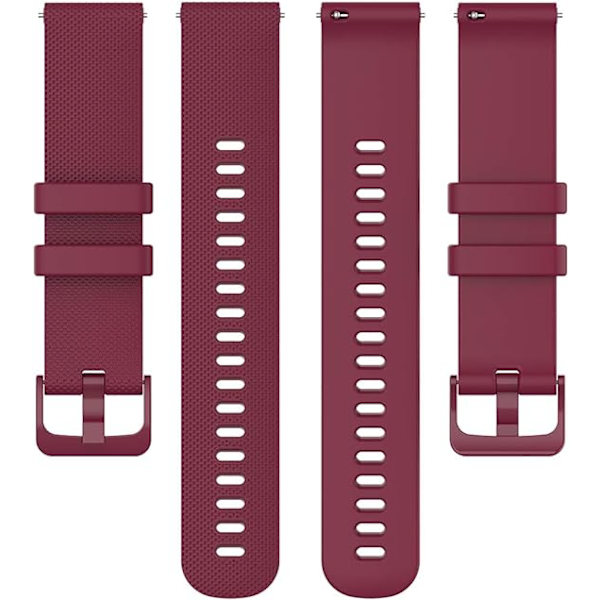 Silikonklockarmband, 22 mm ersättningssnabbkoppling mjukt silikongummi för kvinnor män 18 mm 20 mm 22 mm