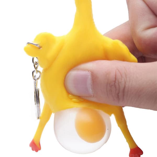 Morsom Klemme Kylling Legger Egg Nøkkelringer Ventil 5pcs