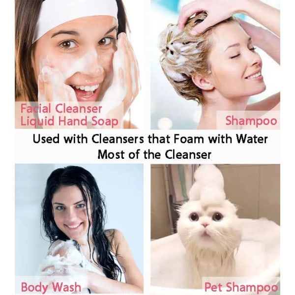 (vit)Electric Cleanser Foam Maker För Ansiktstvätt, Bubble Skin Care, Face Foam Maker, Hudvårdsverktyg för ansikte, Bubble Former Hudvård, Preppy-produkter