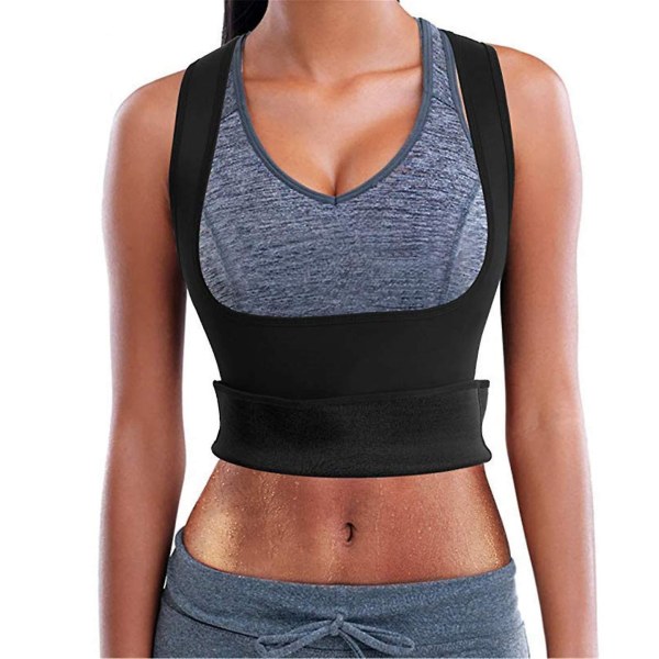 Midjetrener Korsett Neopren Svette Sauna Vest Glidelås Magekontroll Kroppsformer Mann Kvinner Women S